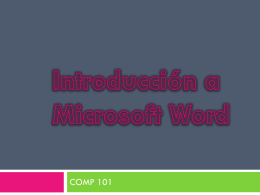 Introducción a MS-Word