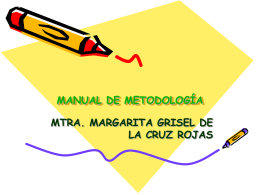 MANUAL DE METODOLOGÍA