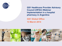 Drugs traceability: “Implementation in a hospital pharmacy in