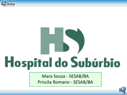 Hospital do Subúrbio - Sefaz BA