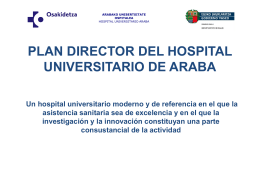 Plan Director del Hospital Universitario Álaba