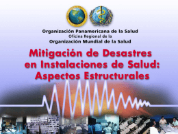 Mitigación de Desastres en Instalaciones de Salud