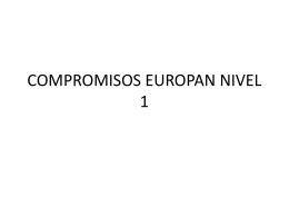COMPROMISOS EUROPAN NIVEL 1