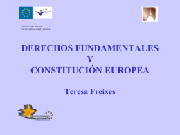 Derechos fundamentales y constitución europea