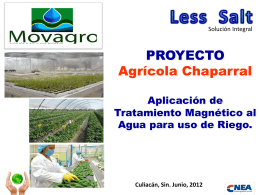 Proyecto Agrícola Chaparral (Culiacán, México)