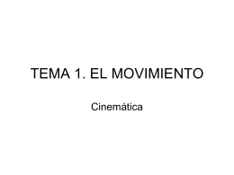 Tema 1. Cinemática - E