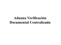 Aduana Verificación Documental Centralizada