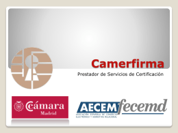 Certificados - Cámara de Madrid