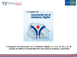 II Congreso de Innovación en el Gobierno Digital