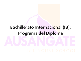 Bachillerato Internacional (IB): Programa del Diploma