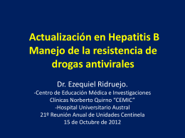 Manejo de la resistencia de drogas antivirales