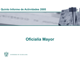 1. Informe Oficiaría Mayor - Consejo de Rectores