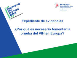 Pruebas del VIH - European HIV