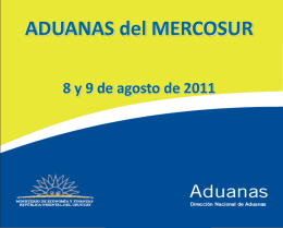 URUGUAY - Aduanas del Mercosur