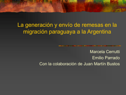 Migración del Paraguay a la Argentina: género, trabajo y