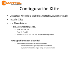 Ayuda para configurar cuenta en Softphone Xlite