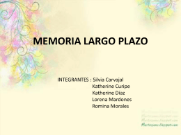DISERTACION MEMORIA LARGO PLAZO (1)