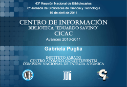 Gabriela Puglia(Centro de Información CAC
