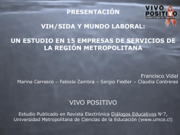 presentación vih/sida y mundo laboral