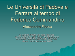 PowerPoint - Centro Internazionale di Studi Urbino e la Prospettiva
