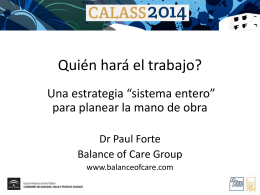 Diapositiva 1 - Balance of Care Group