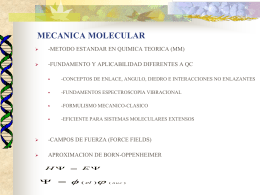 MECANICA MOLECULAR