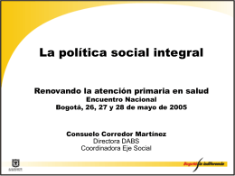 La política social integral