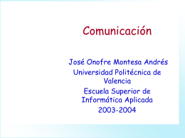 Comunicación - Universidad Politécnica de Valencia