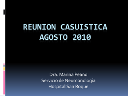REUNION CASUISTICA AGOSTO 2010