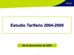 Estudio Tarifario 2004