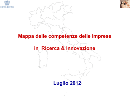 Mappa competenze R&I luglio 2012