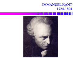 Introducción a la teoría política de Immanuel Kant