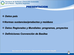 Lic. Alberto Capra - Secretaria de Ambiente y Desarrollo Sustentable