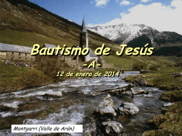 12 de enero de 2014 BAUTISMO DEL SEÑOR (Salmo)