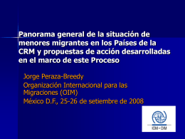 OIM - Conferencia Regional sobre Migración