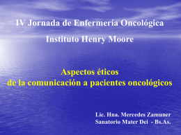 Información - Instituto Oncológico Henry Moore