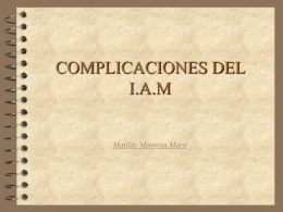 COMPLICACIONES DEL I.A.M