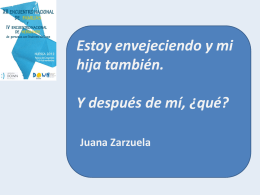 Presentación de Juana Zarzuela