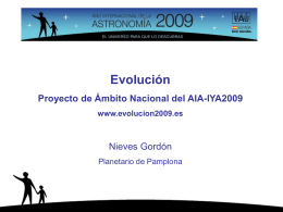 Slide 1 - Año Internacional de la Astronomía 2009 en España