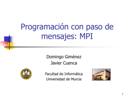 MPI - Departamento de Informática y Sistemas