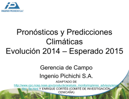 20141210 Predicciones y pronósticos El Niño