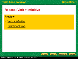 Verb + infinitive