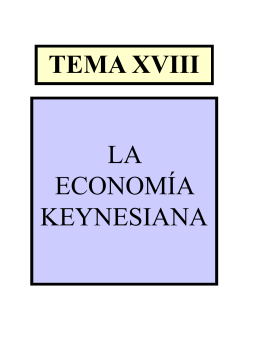 La economía keynesiana.