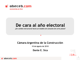 Ver presentación - Camara Argentina de Construcción