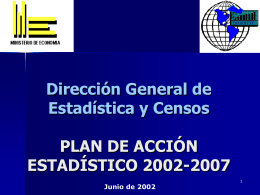 Plan De Acción Estadístico 2002-2007