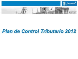 Plan Control Tributario - Ayuntamiento de Madrid