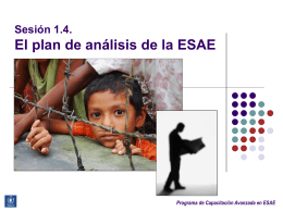 El plan de análisis de la ESAE