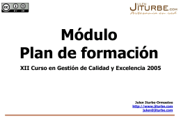 Módulo "Plan de Formación" - Euskalit