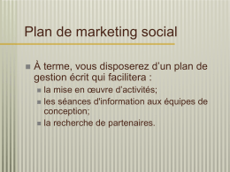 Plan de marketing social - Publici