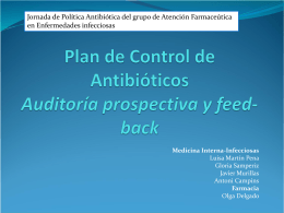 Plan de Control de Antibióticos